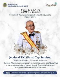 PEMERINTAH KALURAHAN HARGOMULYO TURUT BERDUKA CITA ATAS WAFATNYA WAKIL PRESIDEN KE-6 RI